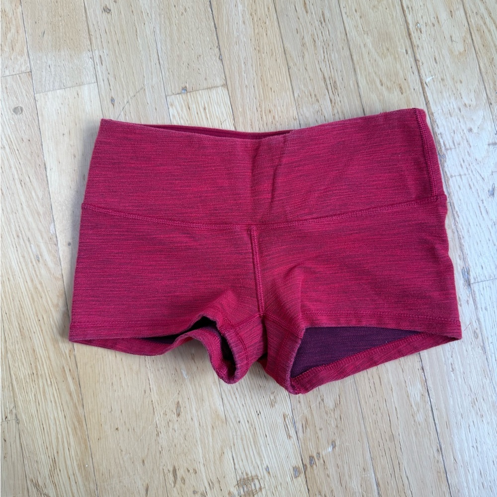 Lululemon Boogie Shorts Heathered Red Size 2